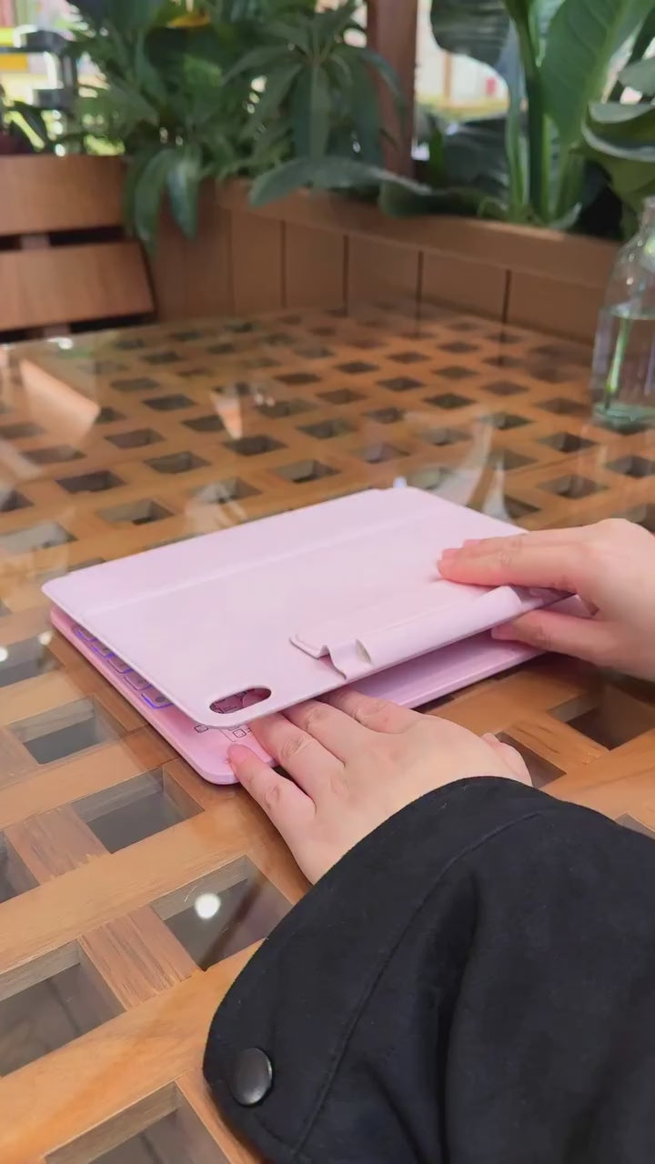 iPad-Tastatur-Hülle mit Trackpad